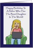 Humorous Birthday Card From Daughter For Father card