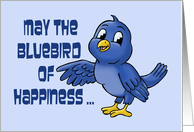 Birthday Card With The Bluebird Of Happiness card
