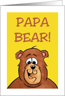 Father’s Day Card With Cartoon Bear For Grandpa, Papa Bear card