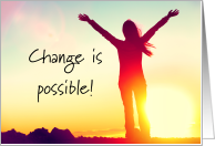 Change Is Possible Celebrate Recovery card
