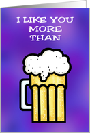 National Best Friends Day Card With Glass Of Beer With Head Of Foam card