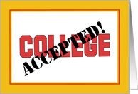 Congratulations On Getting Accepted To College card