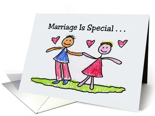 Humorous National Spouse's Day Card With Child-like... (1555232)