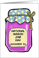 National Mason Jar Card With A Cartoon Mason Jar What’s In Yours? card