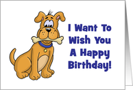 Humorous Birthday Card From The Dog Sorry About Poop In Kitchen card