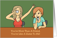 Adult Friendship Card For Her With Two Women At A Bar card