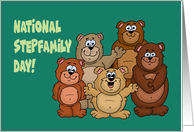 National Stepfamily Day Card With A Variety Of Cartoon Bears card