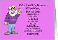 Getting Older Birthday Card Make Fun Of Us Boomers If You Want card