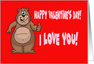 Adult Valentine Card With Cartoon Bear Can We Have Sex Now? card