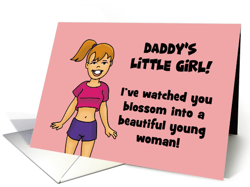 Daughter's Birthday Card From Father Daddy's Little Girl card