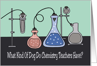 Birthday Card For A Chemistry Teacher What Kind Of Dog card