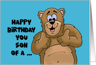 Humorous Birthday Card Happy Birthday You Son Of A Nice Lady card