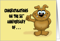 Humorous 56th Birthday Congratulations On The 38th Anniversary card