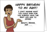 Black Aunt Birthday You Already Have The Best Life Has To Offer card