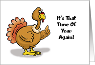 Humorous Thanksgiving It’s Time To Set Your Scale Back 10 Pounds card