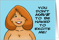 Adult Anniversary For Spouse With Cartoon You Don’t Have To Be Naked card