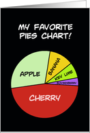 Humorous National Pie Day With Pie Chart Of Favorite Pies card