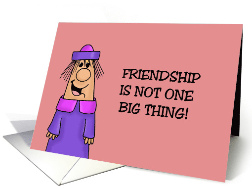 Friendship Is Not One Big Thing It's A Million Little Things card
