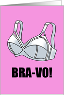 Humorous Congratulations With A Bra Bra Vo Great Job card