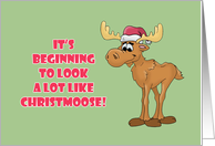 Humorous Christmas It’s Beginning To Look A Lot Like Christmoose card