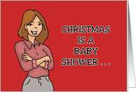 Humorous Christmas A Baby Shower That Went Viral card