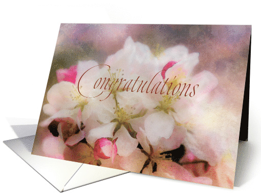 A Spring Blossom Bouquet of Congratulations card (1470010)