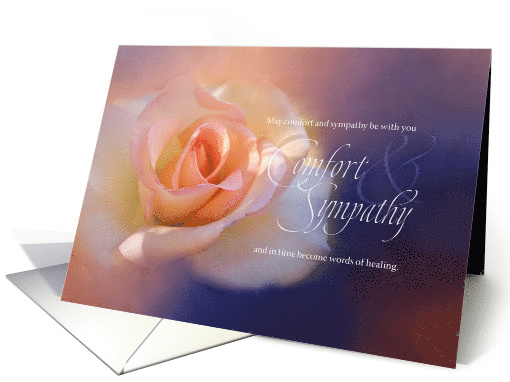 A Beautiful Rose Expresses Comfort and Sympathy card (1470120)