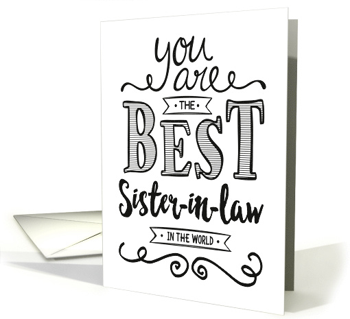 Best Sister-in-law in the World Birthday card (1478294)