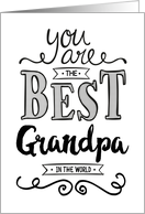 Best Grandpa in the World Birthday card