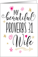 Wife Anniversary, Religious - Proverbs 31 Wife card