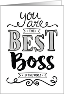 Boss’s Day - Best Boss in the World card