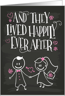 Wedding Congratulations, And They Lived Happily Ever After card