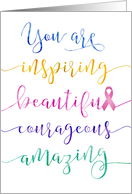 Encouragement for Breast Cancer  Remember Who You Are card