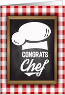 Congratulations Chef, Culinary School Grad card