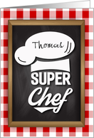 Custom front, Congratulations Super Chef, Culinary School Grad card