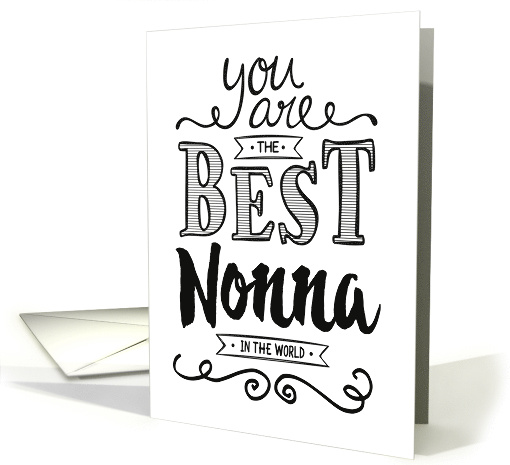 Best Nonna in the World Birthday card (1495322)