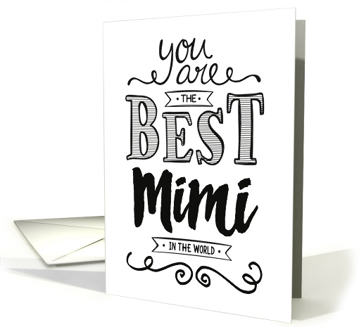 Best Mimi in the World Birthday card (1495324)