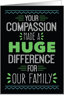 Nurse Thanks - Your Compassion Made a Huge Difference card
