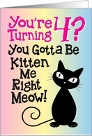 You’re Turning 4? You Gotta Be Kitten Me Right Meow! card