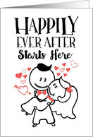 Wedding Congratulations, Happily Ever After Starts Here card