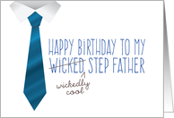 Step Father Birthday, Funny - Wicked (Wickedly Cool) Step Father card