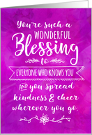 Thinking of you, Religious, You’re such a Wonderful Blessing card