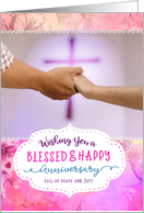 Religious Anniversary, Wishing you a Blessed & Happy Anniversary card