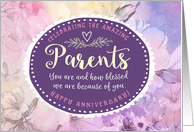 Parents Anniversary (from us), Celebrating the Blessing You Are card