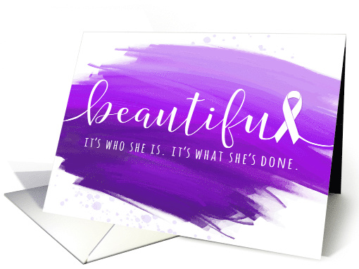 Female Cancer Survivor Party Invite - You are Beautiful card (1562864)