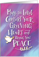 With Sympathy, Religious, May the Lord Comfort Your Grieving Heart card