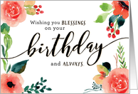 Birthday, Religious, Wishing You Blessings on your Birthday card