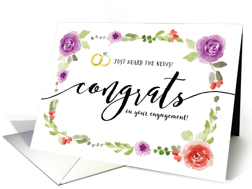 Engagement Congrats, Just Heard the News! card (1605554)