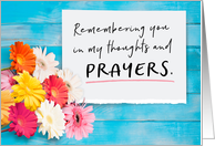 Encouragement, Remembering you in My Thoughts and Prayers card