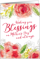 Wishing you Blessings on your Mother’s Day and Always card